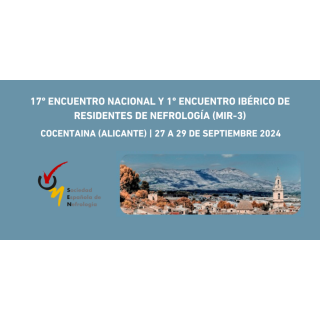 Cocentaina acogerá el 17.º Encuentro Nacional y el 1.º Encuentro Ibérico de Residentes de Nefrología